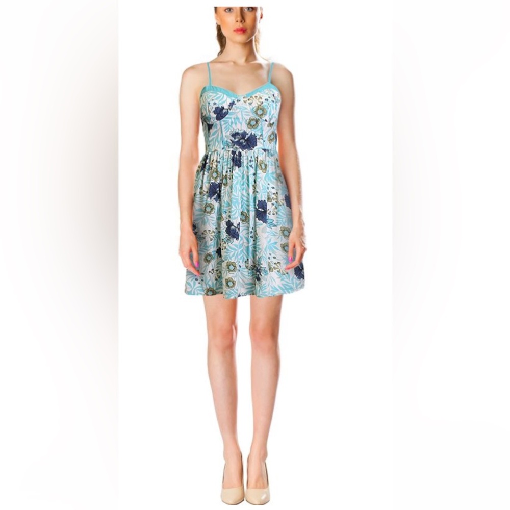 Bog Collective Vintage Style Floral Mini Dress